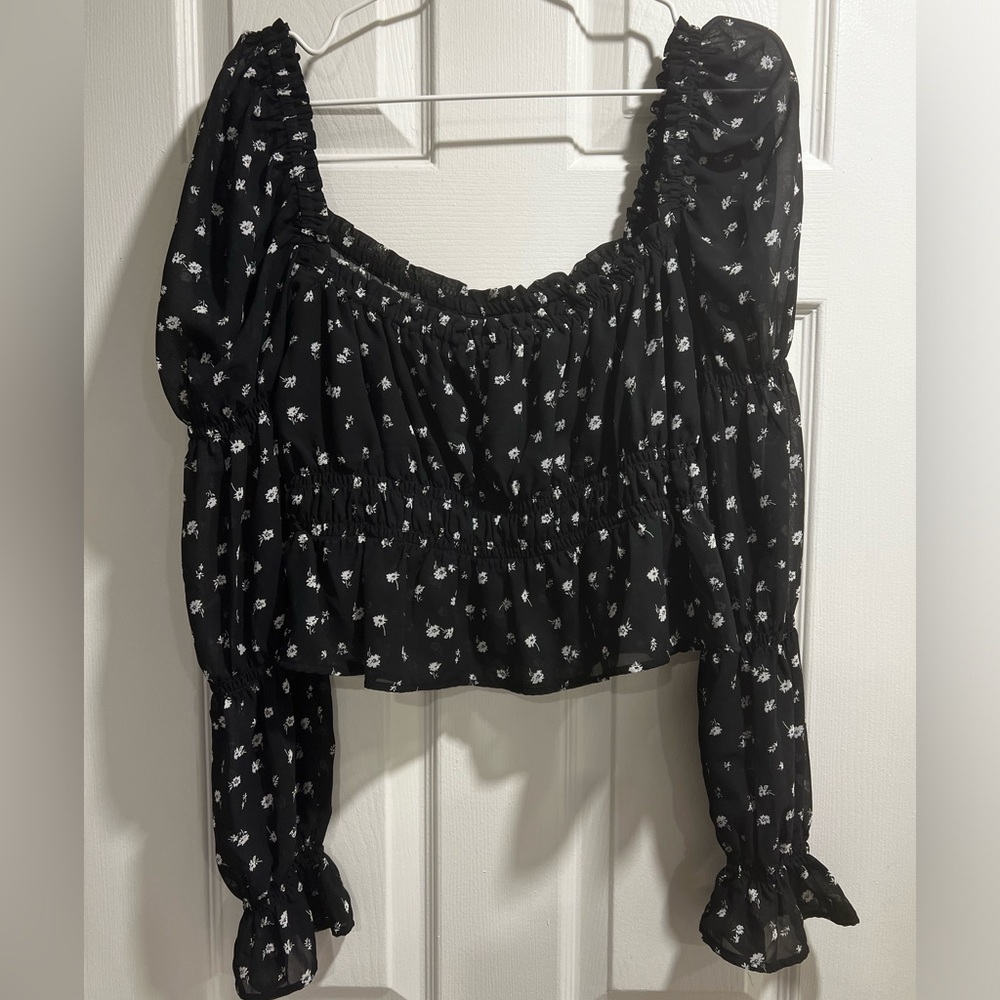 H&M FLOWER BLOUSE